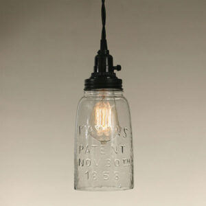 Half Gallon Open Bottom Mason Jar Pendant Lamp by CTW Home Collection
