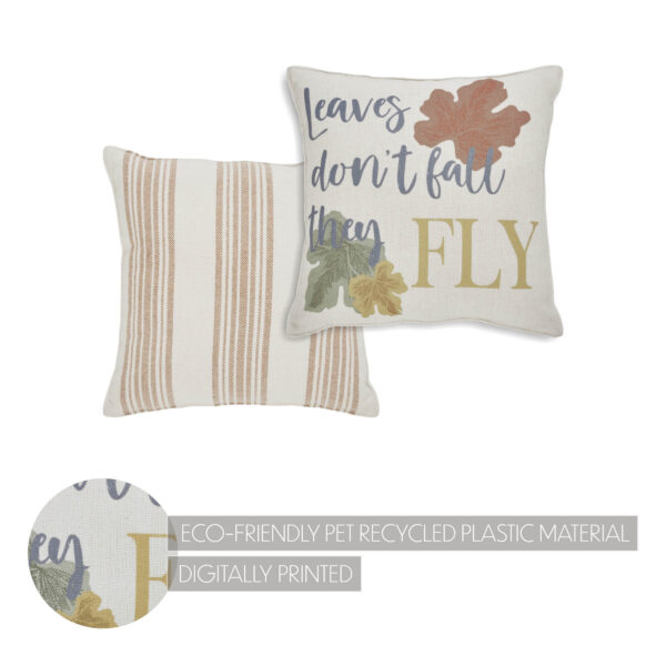 VHC-84057 - Bountifall Leaves Fly Pillow 12x12