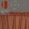 VHC-6093 - Burgundy Check Balloon Valance 15x60