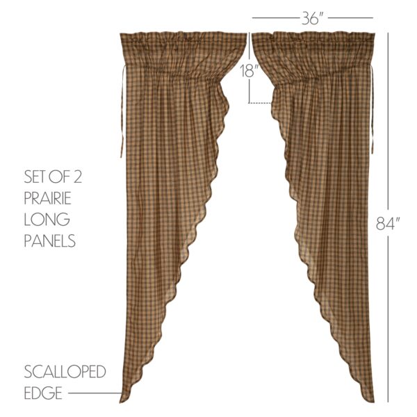 VHC-53716-Cedar Ridge Prairie Long Panel Scalloped Set of 2 84x36x18