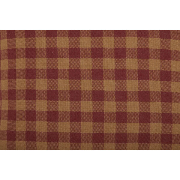 VHC-51146 - Burgundy Check King Pillow Case Set of 2 21x40