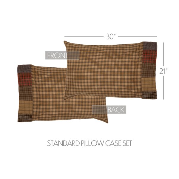 VHC-53623 - Cedar Ridge Standard Pillow Case with Block Border Set of 2 21x30