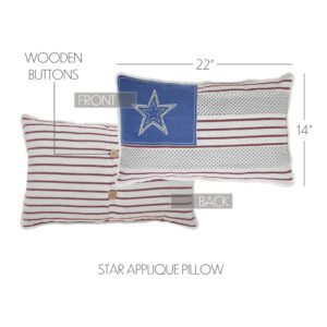 VHC-81177 - Celebration Patchwork Flag Pillow 14x22