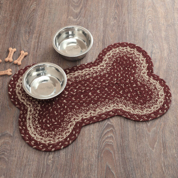 VHC-83585 - Burgundy Tan Indoor/Outdoor Medium Bone Rug 15x23