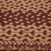 Burgundy Tan Jute Rug Rect w/ Pad 20x30 - Image 6
