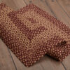 Burgundy Tan Jute Rug Rect w/ Pad 20x30 - Image 7