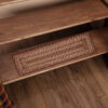 VHC-28142 - Burgundy Tan Jute Stair Tread Latex Rect 8.5x27