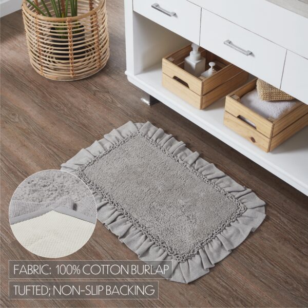 VHC-80272 - Burlap Dove Grey Bathmat 20x30