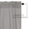 VHC-81290 - Burlap Dove Grey Panel 96x50