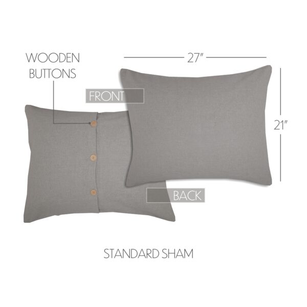 VHC-70059 - Burlap Dove Grey Standard Sham 21x27