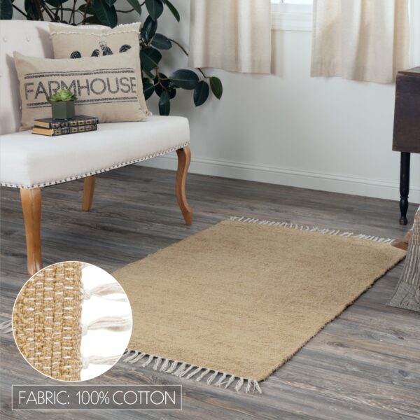 VHC-15058 - Burlap Natural Chindi/Rag Rug 36x60