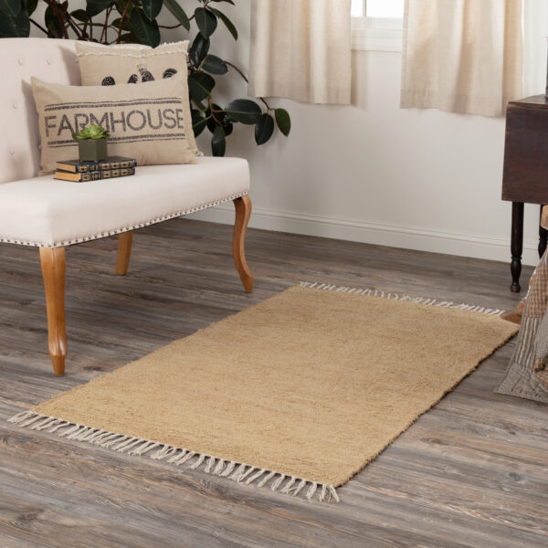 VHC-15058 - Burlap Natural Chindi/Rag Rug 36x60