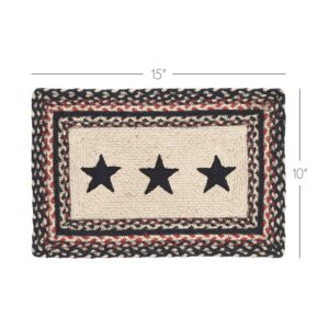 VHC-67136 - Colonial Star Jute Rect Placemat 10x15