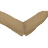 VHC-17130 - Burlap Natural Fringed Queen Bed Skirt 60x80x16