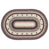 VHC-67009 - Colonial Star Jute Rug Oval w/ Pad 60x96