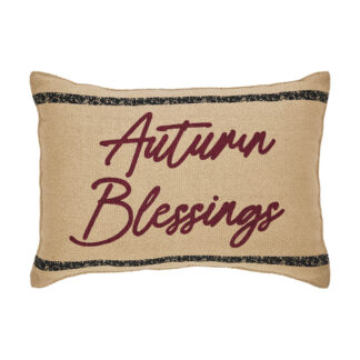 Primitive Connell Autumn Blessings Pillow 9.5x14 by Seasons Crest