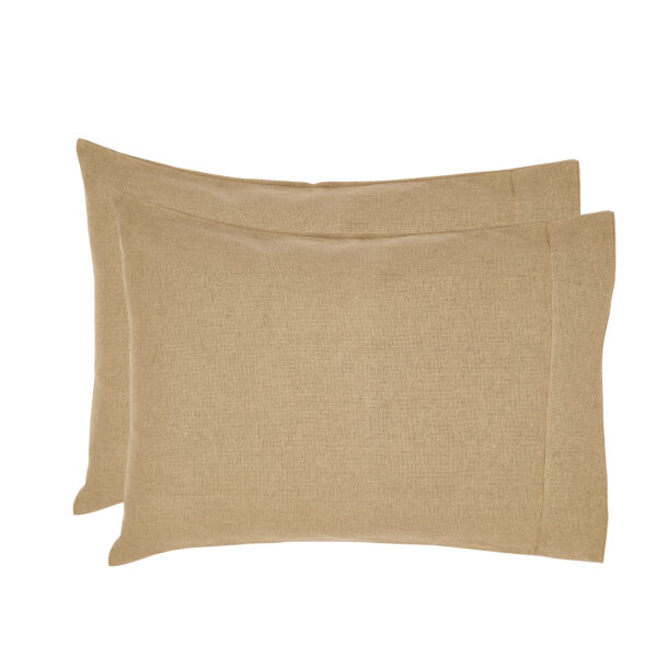 VHC-18320 - Burlap Natural Standard Pillow Case Set of 2 21x30