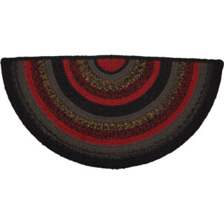 Rustic Cumberland Jute Rug Half Circle w/ Pad 16.5x33 by Oak & Asher