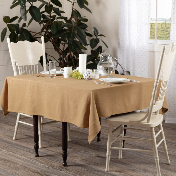 VHC-9554 - Burlap Natural Table Cloth 60x60
