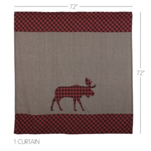 VHC-51205 - Cumberland Moose Applique Shower Curtain 72x72