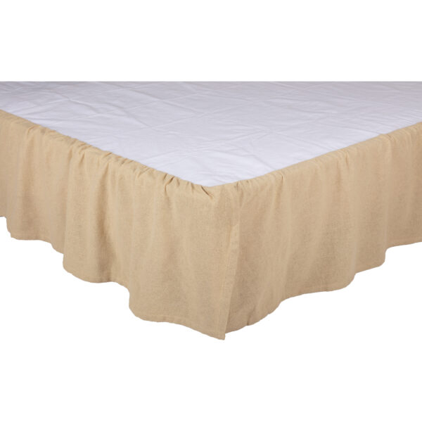 VHC-51801 - Burlap Vintage Ruffled Twin Bed Skirt 39x76x16