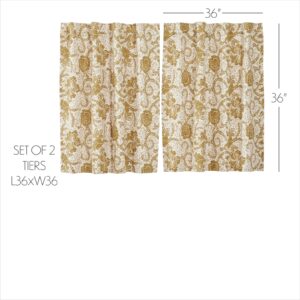 VHC-81205 - Dorset Gold Floral Tier Set of 2 L36xW36