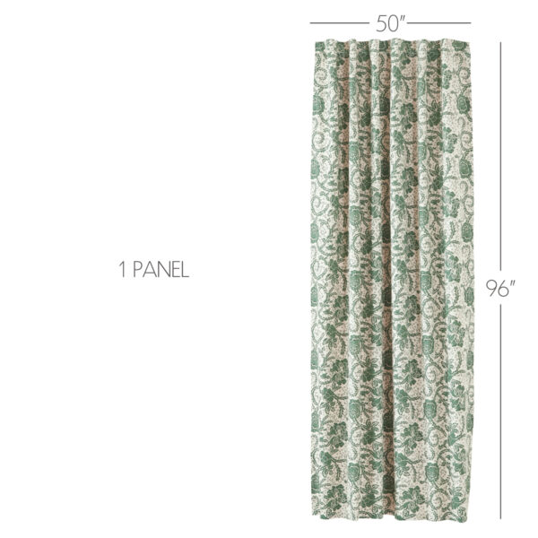 VHC-81223 - Dorset Green Floral Panel 96x50