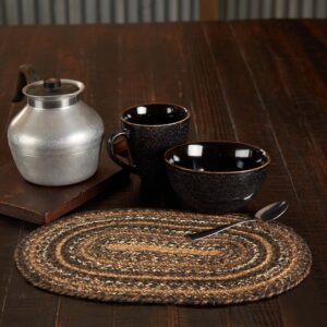 VHC-67244 - Espresso Jute Oval Placemat 10x15