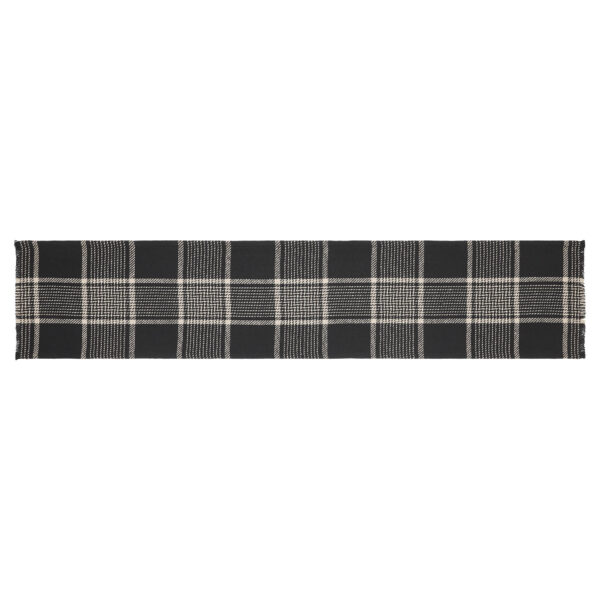 VHC-84036 - Eston Black Tan Plaid Runner 12x60