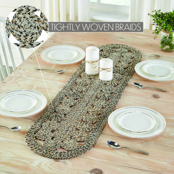 VHC-83397 - Celeste Blended Pebble Indoor/Outdoor Runner Oval 12x48