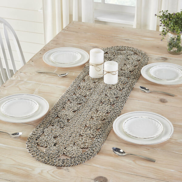 VHC-83397 - Celeste Blended Pebble Indoor/Outdoor Runner Oval 12x48