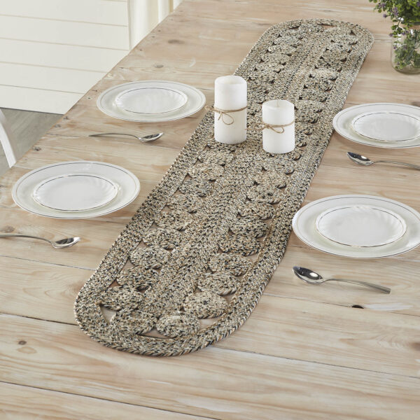 VHC-83398 - Celeste Blended Pebble Indoor/Outdoor Runner Oval 12x72