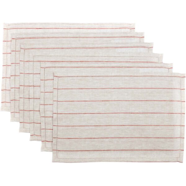 VHC-38572 - Charley Rust Placemat Set of 6 12x18