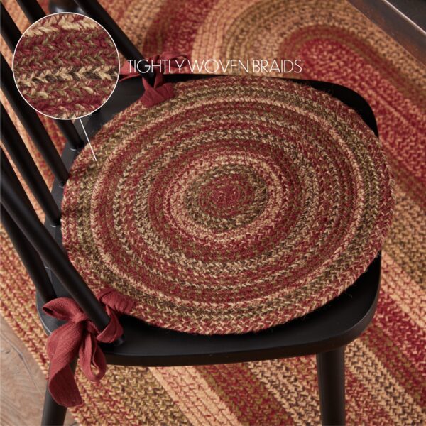 VHC-45781 - Cider Mill Jute Chair Pad 15 inch Diameter Set of 6