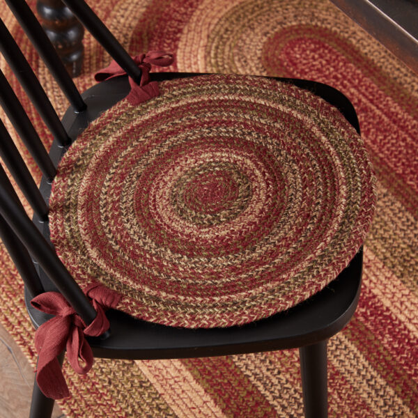 VHC-45781 - Cider Mill Jute Chair Pad 15 inch Diameter Set of 6