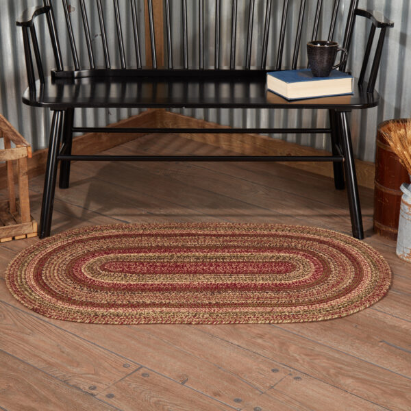 VHC-69418 - Cider Mill Jute Rug Oval w/ Pad 27x48