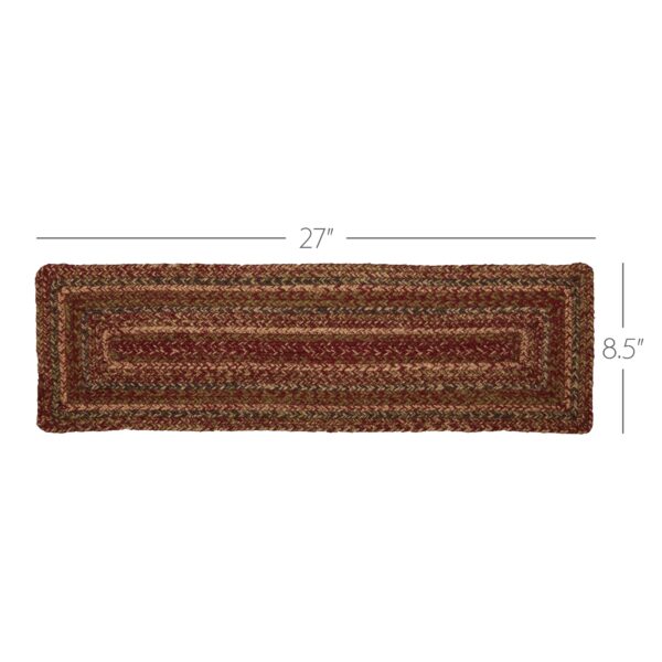 VHC-45591 - Cider Mill Jute Stair Tread Rect Latex 8.5x27