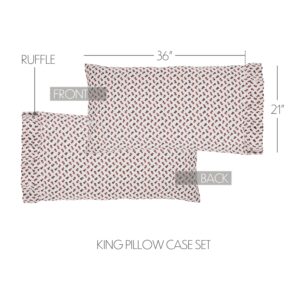 VHC-80355 - Florette Ruffled King Pillow Case Set of 2 21x36+4