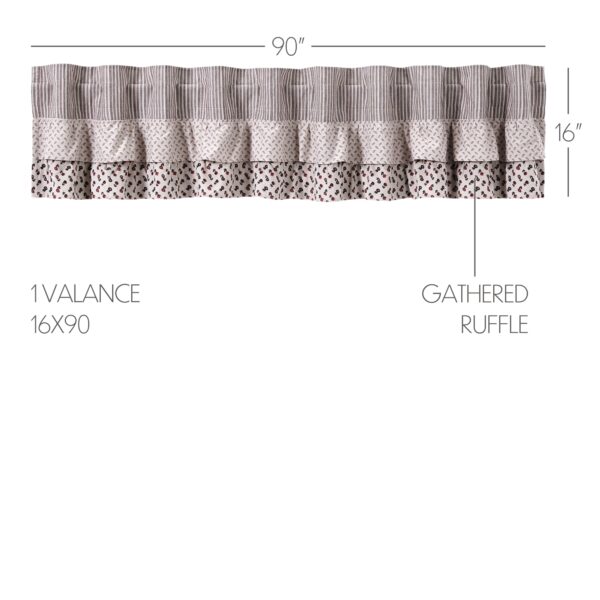 VHC-80365 - Florette Ruffled Valance 16x90