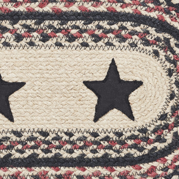 VHC-81329 - Colonial Star Jute Oval Runner 8x24