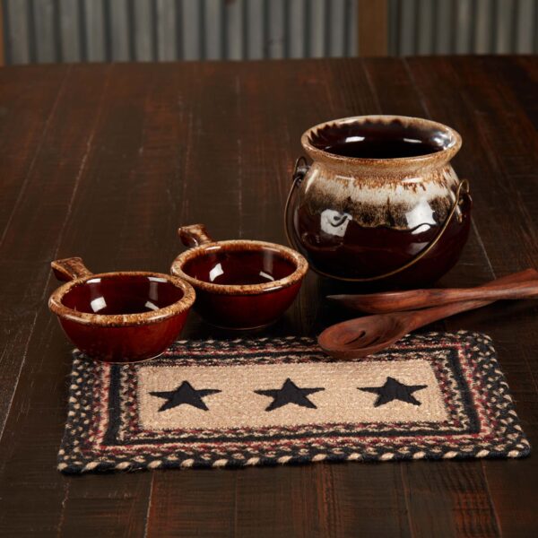 VHC-67136 - Colonial Star Jute Rect Placemat 10x15