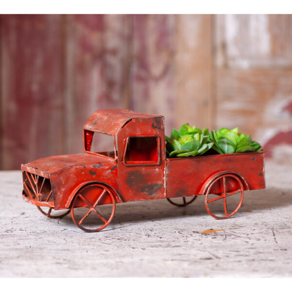 Vintage Red Rustic Red Truck Home Accents