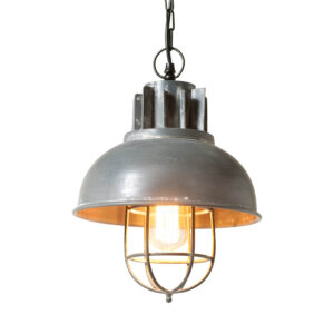 Pewter Industrial Warehouse Pendant