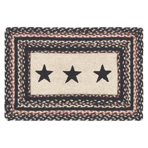 VHC-67024 - Colonial Star Jute Rect Placemat 12x18
