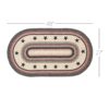 VHC-67006 - Colonial Star Jute Rug Oval w/ Pad 27x48