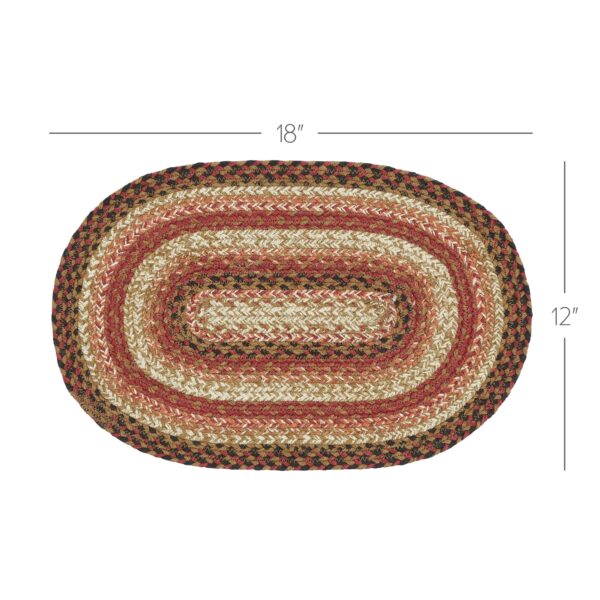 VHC-67128 - Ginger Spice Jute Oval Placemat 12x18