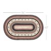 VHC-67009 - Colonial Star Jute Rug Oval w/ Pad 60x96