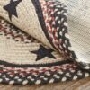 VHC-67009 - Colonial Star Jute Rug Oval w/ Pad 60x96