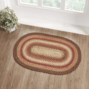 VHC-67110 - Ginger Spice Jute Rug Oval w/ Pad 20x30