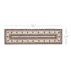 VHC-81337 - Colonial Star Jute Rug/Runner Rect w/ Pad 24x96